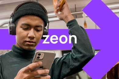Айдентика, сайт и соцсети для маркетингового агентства zeon ads