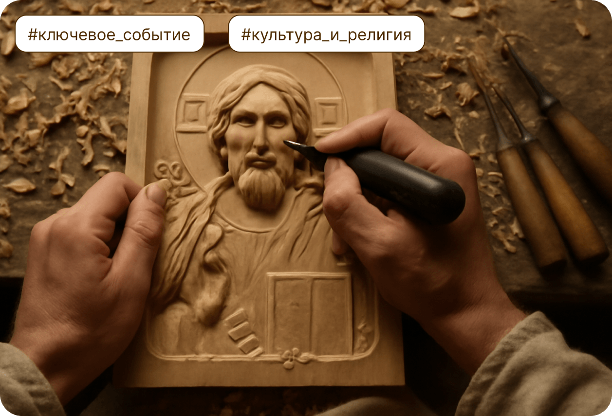 Сценарий «Крещение Руси и техника резьбы первых икон»