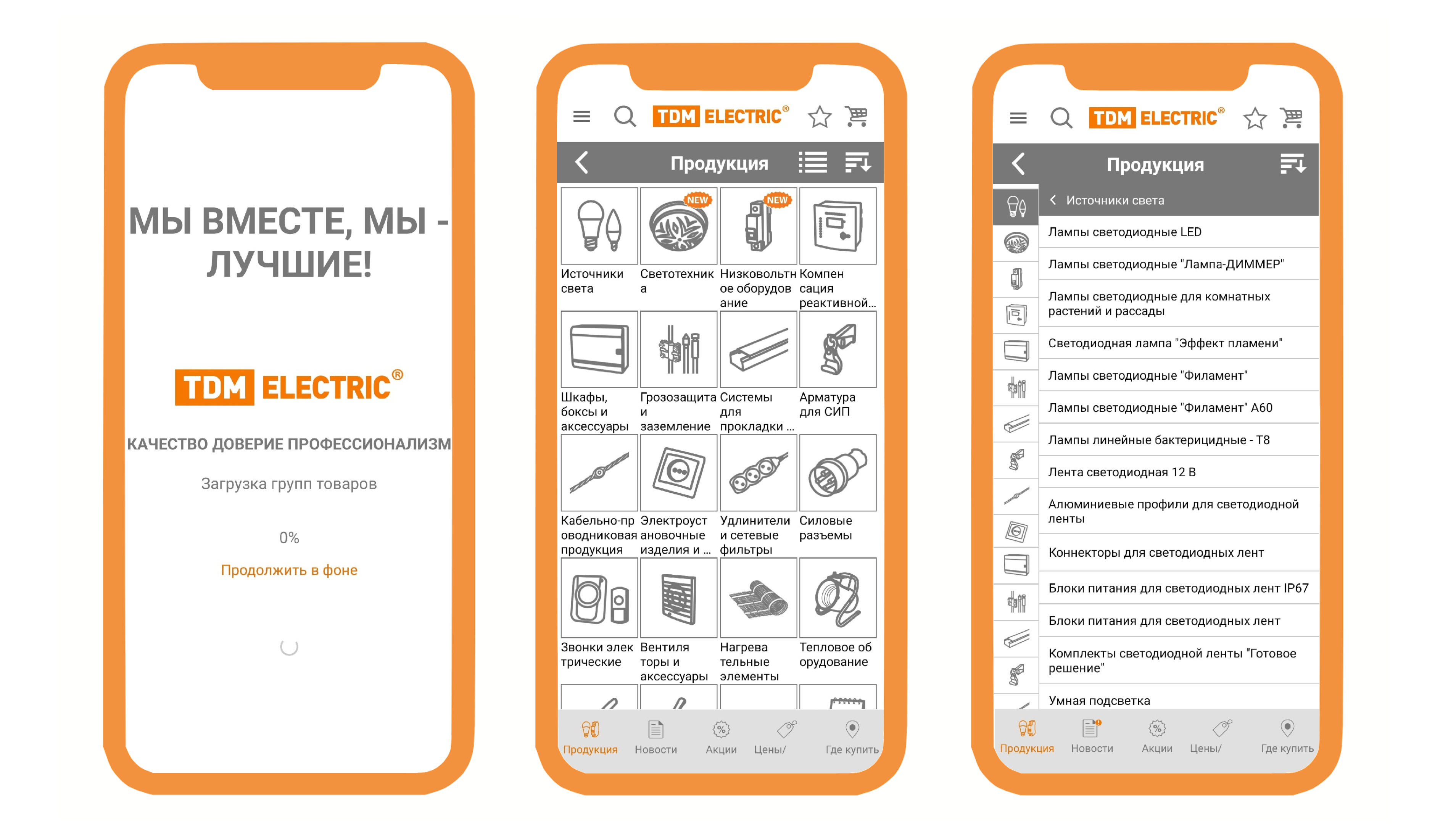 Разработка мобильного приложения TDM Electric – кейс