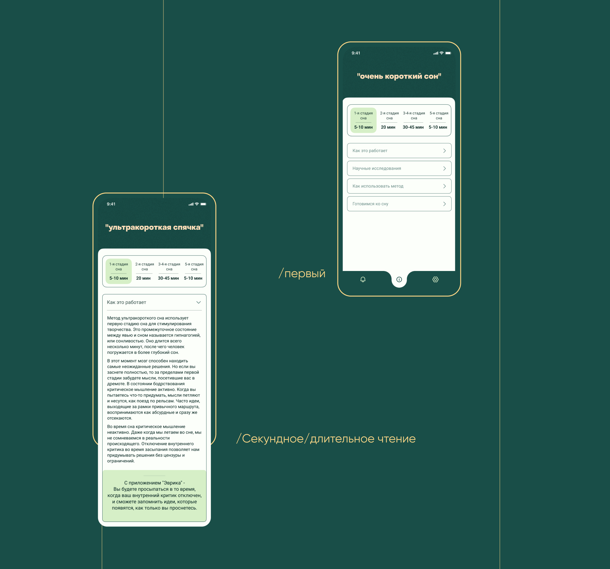 Мобильное приложение для практики метода короткого сна – кейс