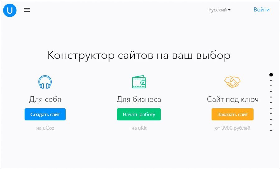 Русский платформы для создания сайтов технологий создания сайта