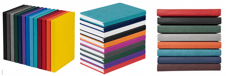 Разные виды и форматы ежедневников с различными видами обложек - каждый может найти подходящий в соответствии с брендбуком, бюджетом и представлении о красоте и удобстве