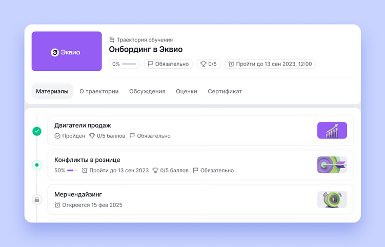 Интерфейс платформы. Источник изображения: Эквио