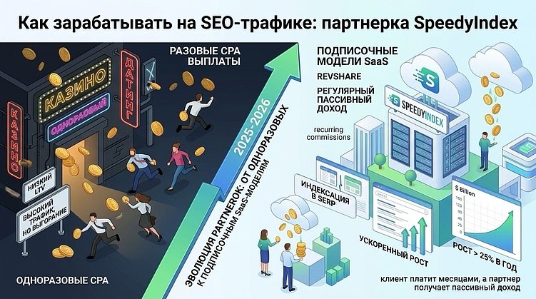 Как зарабатывать на SEO-трафике: партнерка SpeedyIndex