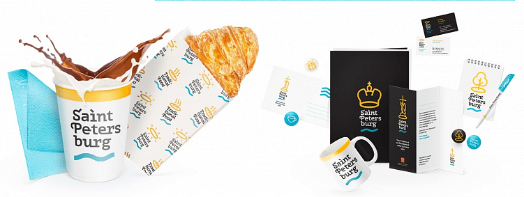 Применение бренда Питера на различных носителях