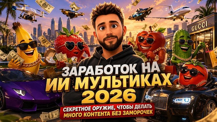 Инструкция, как зарабатывать на ИИ мультиках + секретная схема копирования в нейросетях