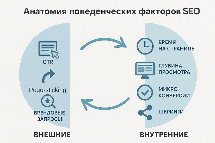 Рис.1. Внешние и внутренние поведенческие сигналы.