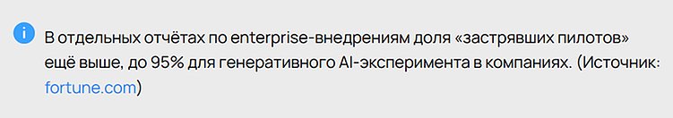 Почему 80% AI-проектов в бизнесе проваливаются