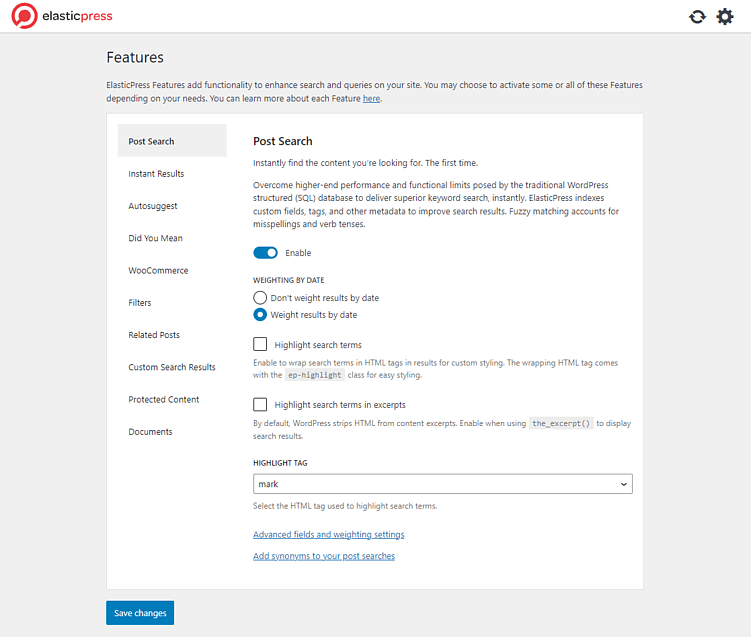 Elasticsearch на WordPress
