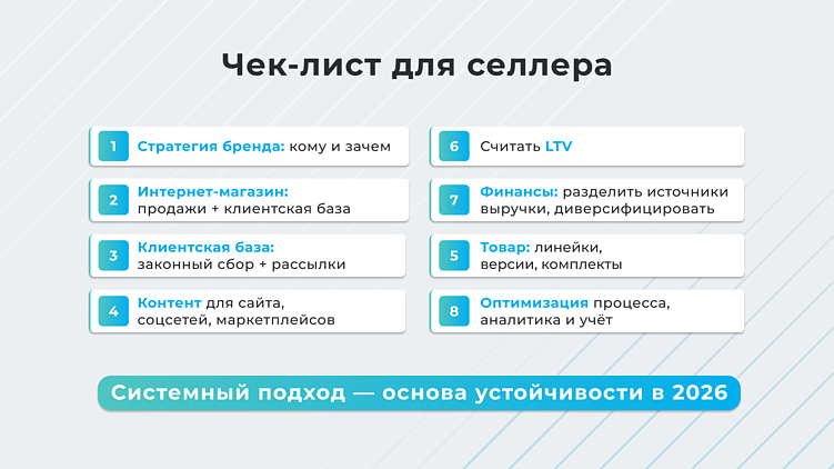 Чек-лист для селлера маркетплейсов в 2026 году