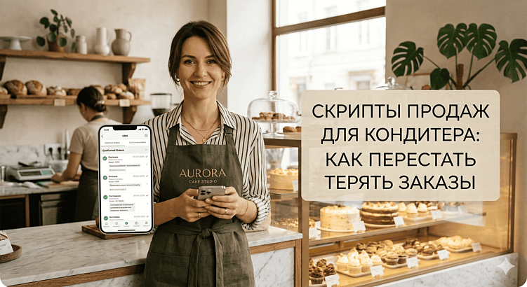 Скрипты продаж для кондитера: как получать больше заказов на торты