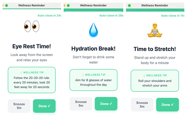 С динамическими уведомлениями