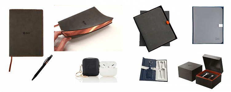 Примеры брендированной канцелярии для корпоративных подарков ГК 