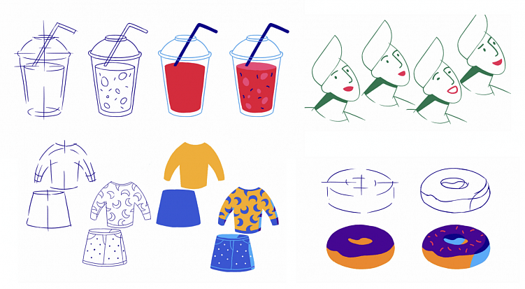 примеры элементов из конструктора иллюстраций