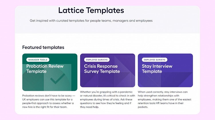 Пример нескучного контента — центр шаблонов Lattice