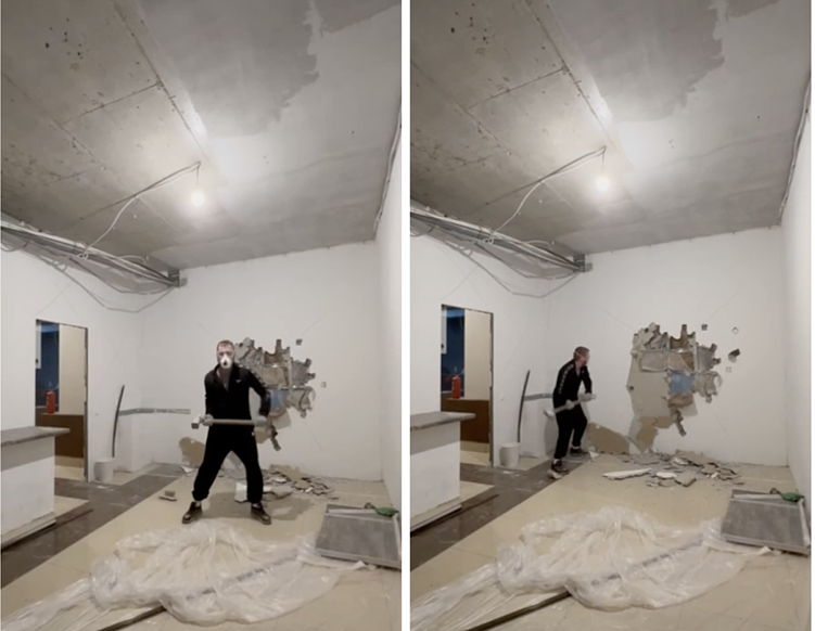 Решил даже запечатлеть такой момент на видео