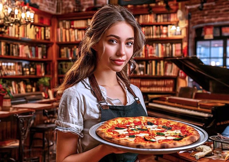 Вам пиццу из печи или из свч? Сгенерировано в нейросети