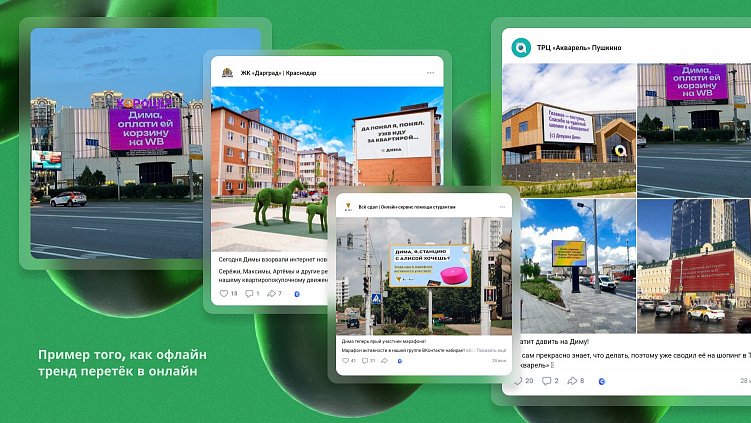 Адаптация тренда «Дима, оплати ей корзину на WB» в соцсетях клиентов «Лайки»  