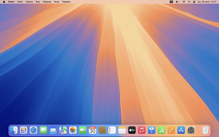 Привязка к сторонам (рамка) в системе MacOS