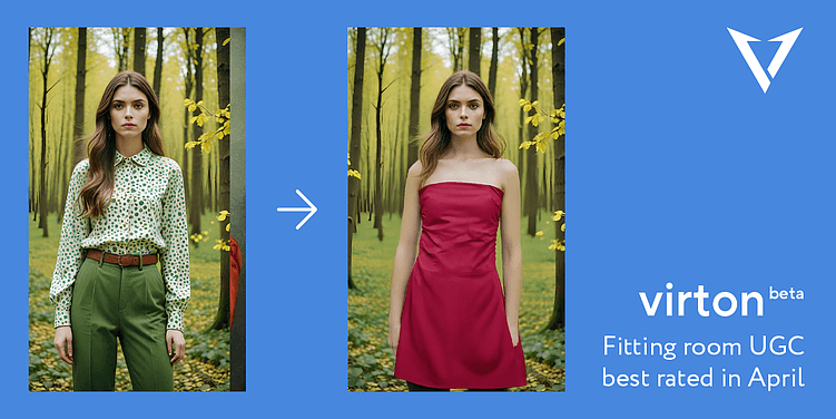 Красивая примерка платья - Virton AI