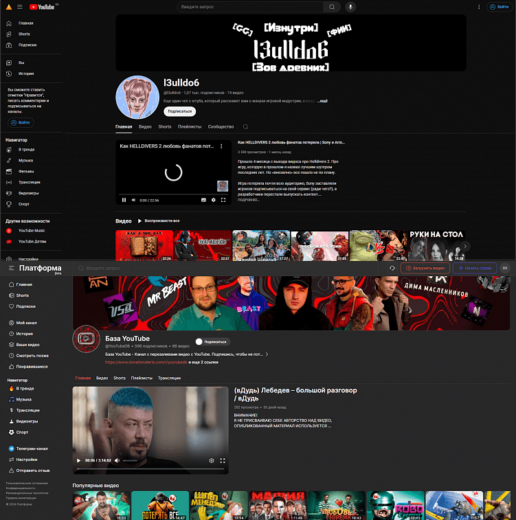 Мы наконец-то нашли лучшие аналоги YouTube — Платформа и Дзен… ох если бы это было правдой