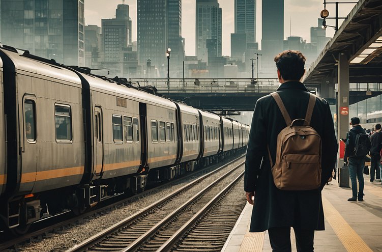 Сгенерировано нейросетью. Мысли как проезжающие поезда.