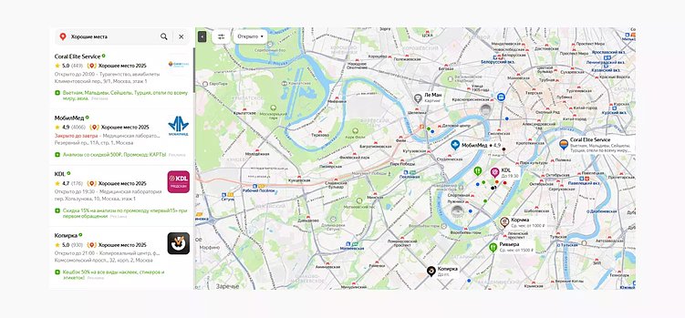 Модерация отзывов на Яндекс.Картах