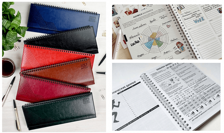 Еженедельники, трекеры привычек, разнообразные планинги для разных сфер жизни - ежедневники бывают разными