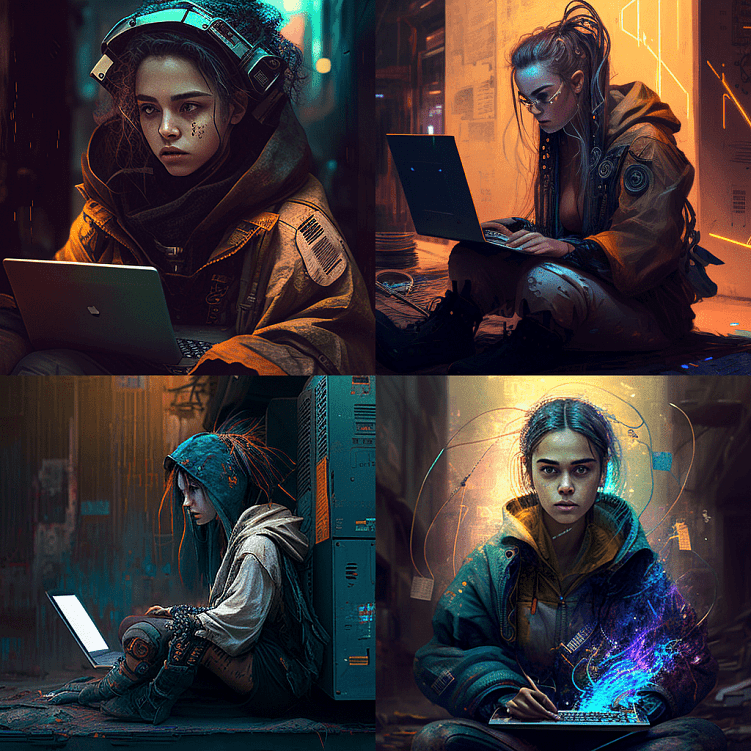 Базовые команды в MidJourney. Полезные ссылки. Примеры запросов с результатами.