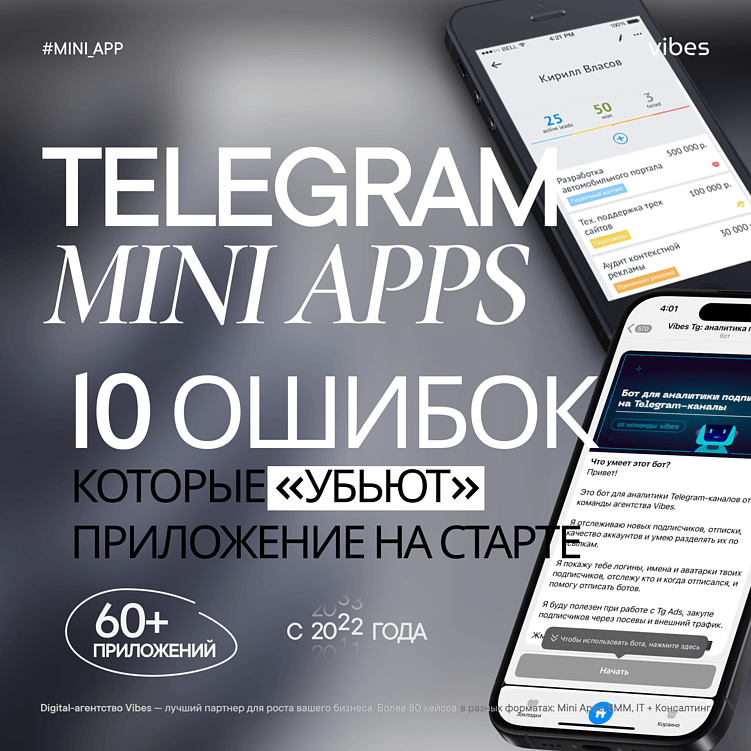 Почему мини-приложения в Телеграм проваливаются: 10 ошибок основателей и подрядчиков при запуске