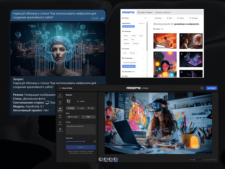 Как использовать нейросети для создания креативного сайта