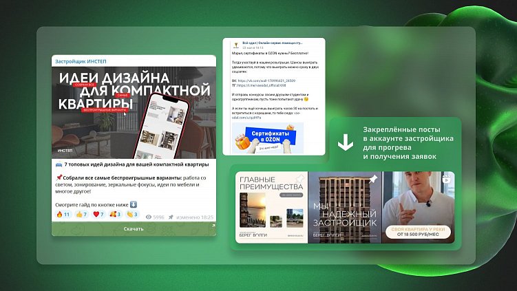 Лид-магниты, рассылки, воронки через закреплённые сообщения в проектах «Лайки»