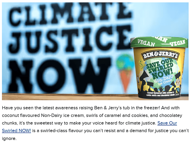 Скриншот с сайта https://www.benjerry.com/