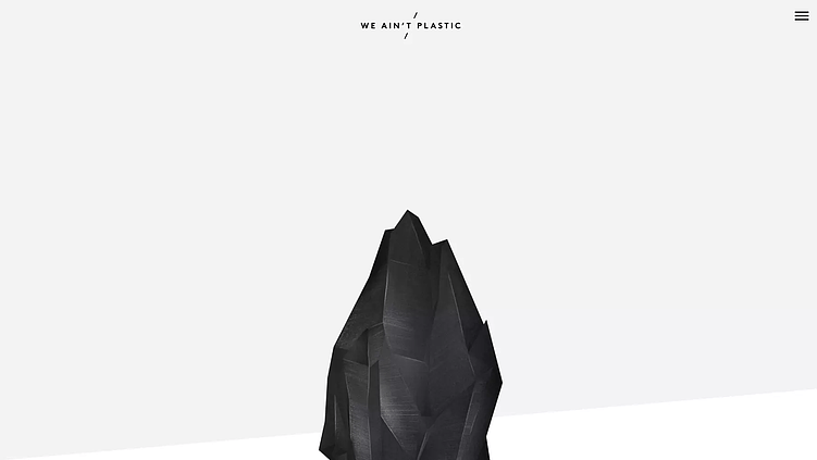 Пример ультраминималистичного сайта