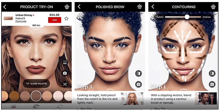   Виртуальная примерка одежды Sephora «Virtual ArtistI»