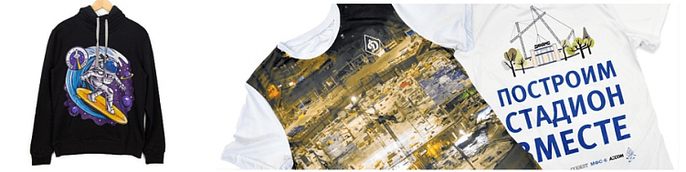 примеры DTG на текстиле