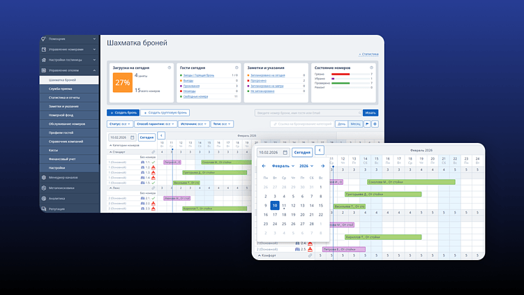 Шахматка TravelLine