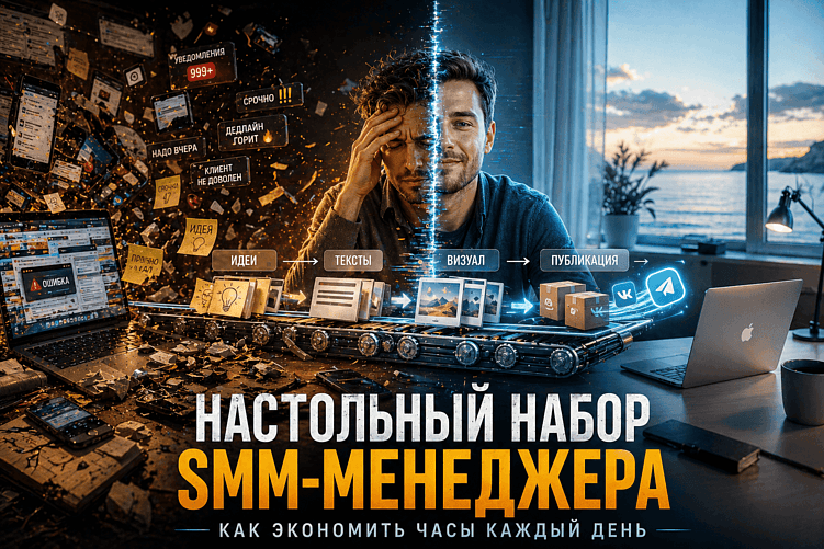 Настольный набор SMM-менеджера: как сэкономить рабочее время