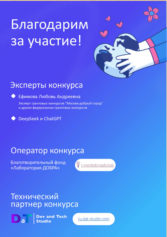 Создание сайтов для НКО бесплатно. Как мы стали партнерами конкурса &quot;Добросайт 2025&quot;
