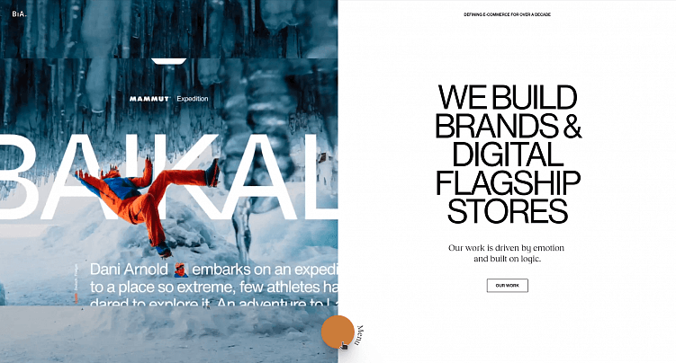 Кнопка меню располагается внизу экрана и подсказку видно только при наведении