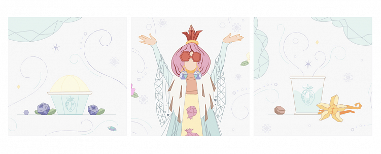 на базе готовых элементов посты для соц сетей собираются буквально за минуты