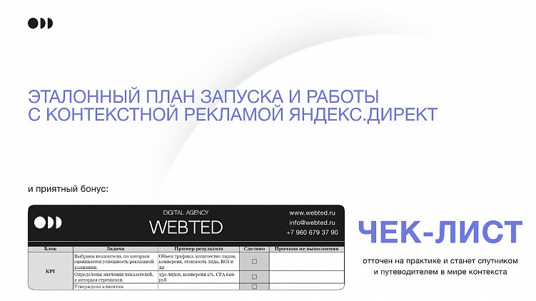 Эталонный план запуска и работы с контекстной рекламой Яндекс Директ. Как это должно быть