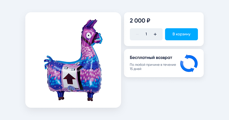 Пример бесплатного возврата