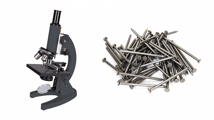 Микроскопом вполне можно забить гвоздь. Хотя на самом деле он не для этого.