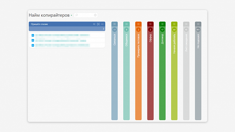 Так выглядит процесс разбора откликов в нашем планфиксе