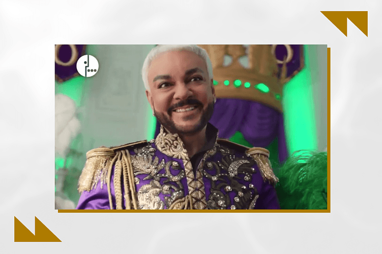  Кадр из рекламы Мегафона с Филиппом Киркоровым с обыгрыванием его фразы «зашел не в ту дверь». Источник: youtube.com