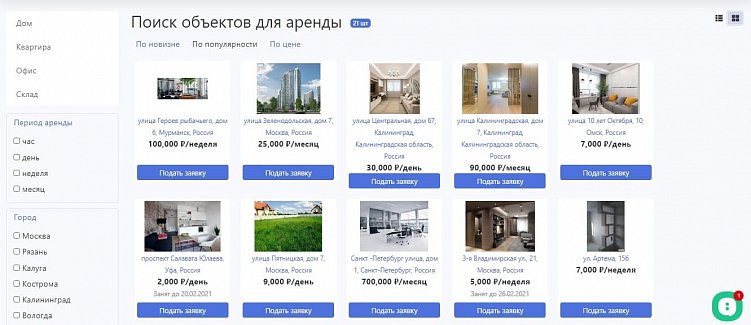 Как создать сайт бронирования. Площадка арендаторов и арендодателей