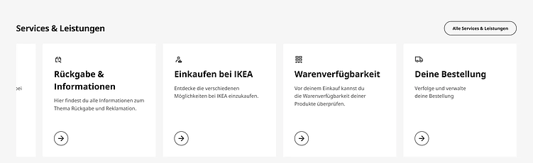 Скриншот с локализованного для Германии сайта IKEA