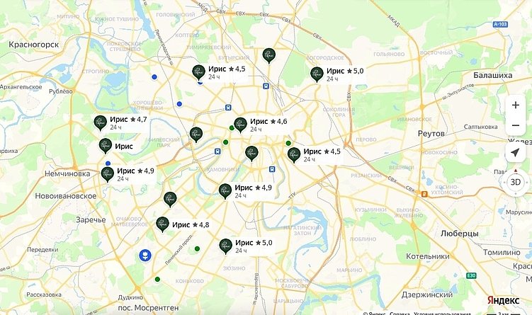 Продвижение доставки цветов и цветочных магазинов в Яндекс.Картах и 2ГИС