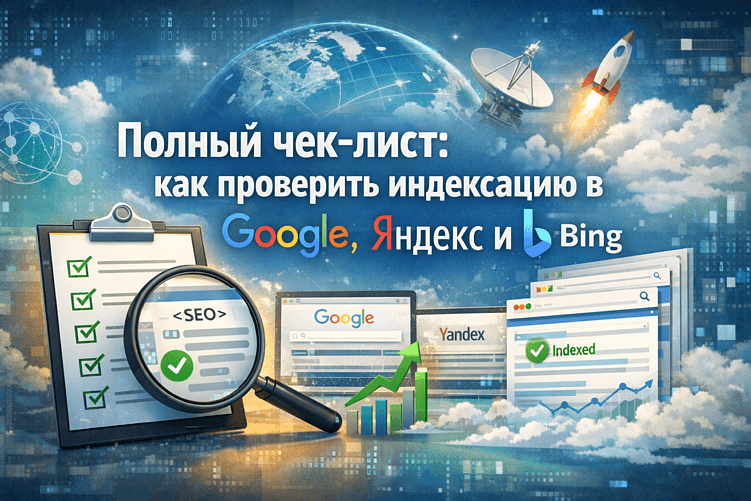 Полный чек-лист: как проверить индексацию в Google, Яндекс и Bing и всегда быть в поиске